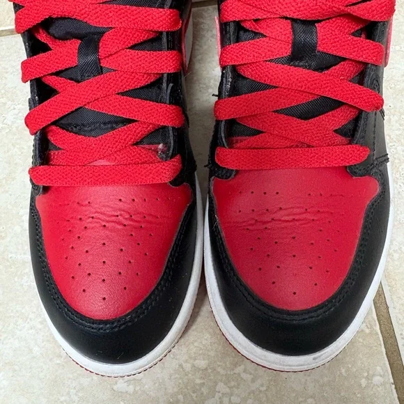 Kids Black and Red Sneakers